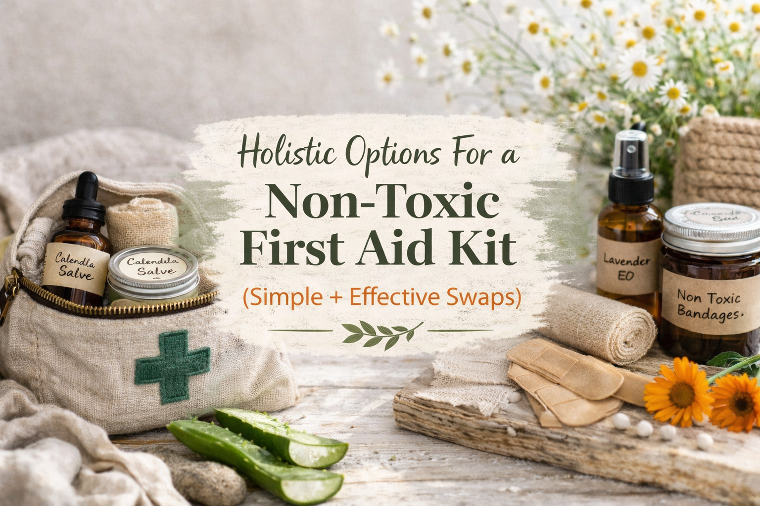 Holistic Options For a Non-Toxic First Aid Kit (Simple + Effective Swaps)